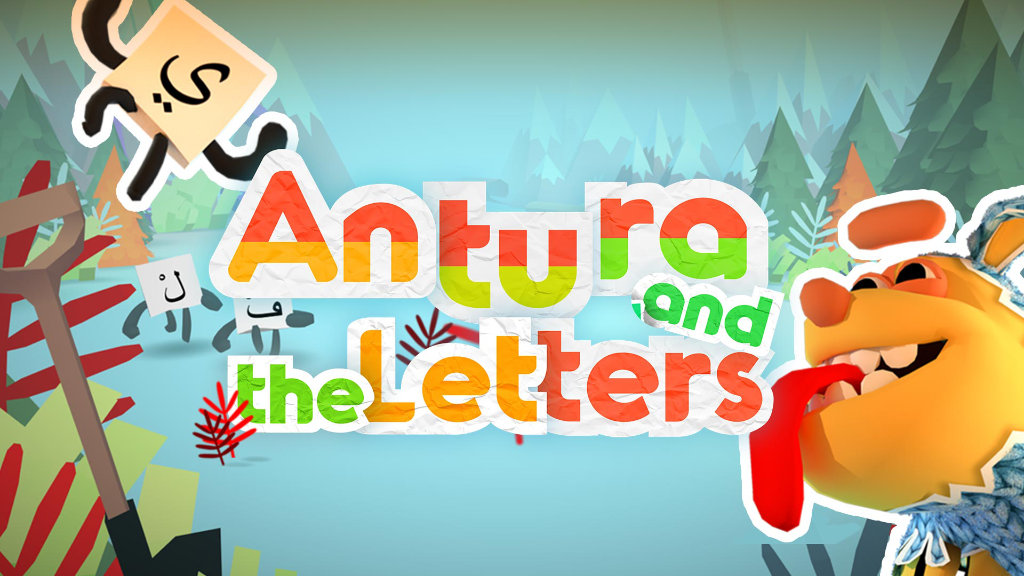 Écran-titre d'Antura and the Letters
